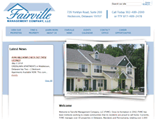 Tablet Screenshot of fairvillemanagement.com